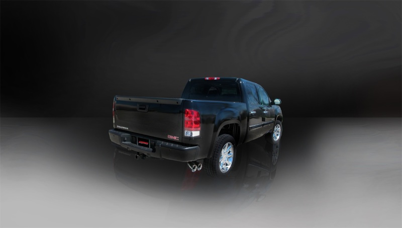 Chevrolet Silverado Performance Exhaust - CORSA Performance - Sport Cat-Back, Single Side Exit, Twin 4.0in. Polished Pro-Series Tips - Polished - 2009